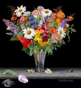 Flores Painting - flores en florero ag